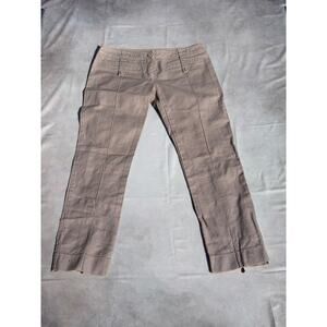 Patrizia Pepe Size 44 Low Rise Light Pink Ankle Zipper Pants